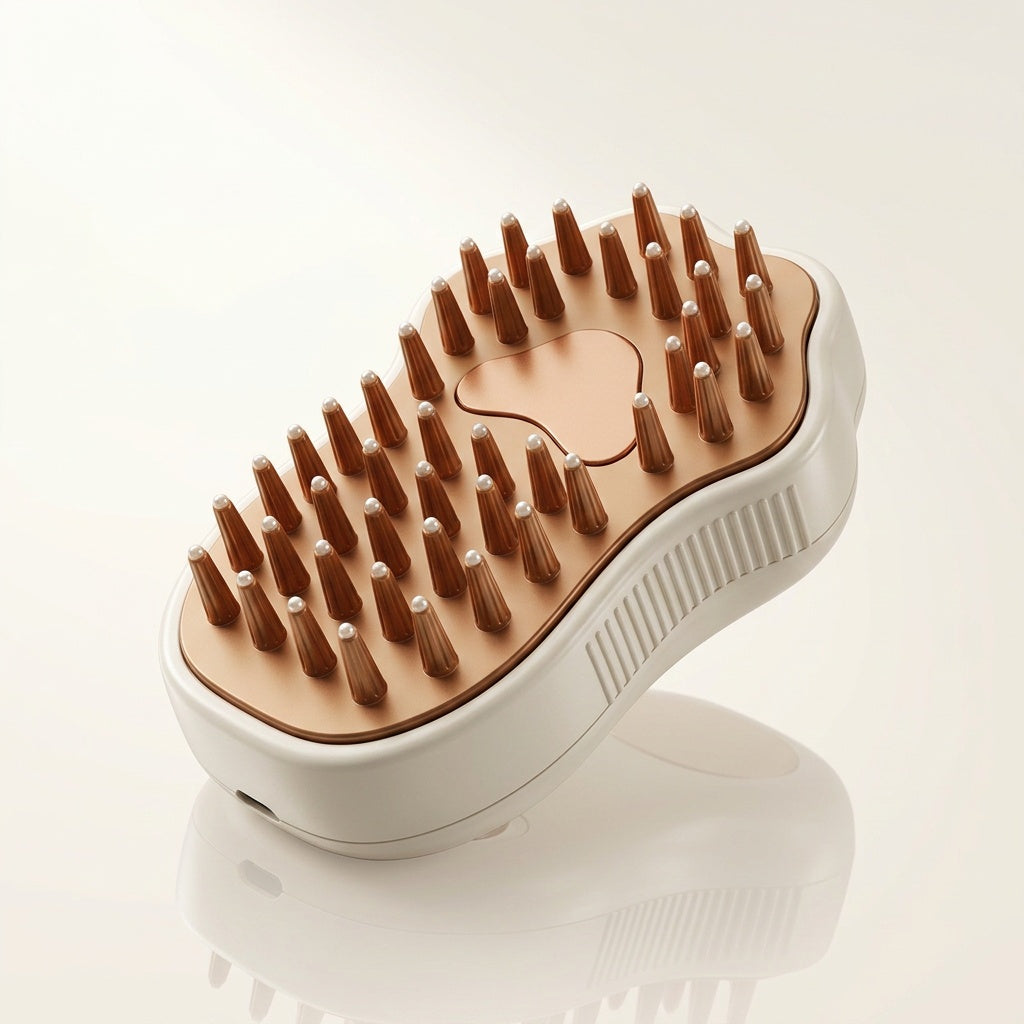 Pet Grooming Steam Brush for Gentle Coat Care